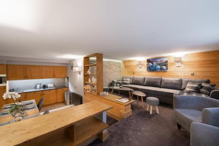 Urlaub in den Bergen 4-Zimmer-Appartment für 6 Personen (WINTER 127) - Résidence les Chalets du Forum - Courchevel - Wohnzimmer
