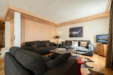 Holiday in mountain resort 6 room duplex apartment 8-10 people (Kashmir) - Résidence les Chalets du Savoy - Chamonix - Living room