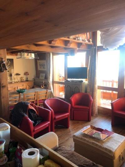 Holiday in mountain resort 4 room duplex apartment 10 people (39) - Résidence les Chalets du Valaisan - La Rosière - Living room