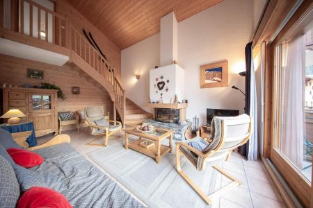 Urlaub in den Bergen 4 Zimmer Maisonettewohnung für 7 Personen (2) - Résidence les Cordettes - Morzine - Wohnzimmer