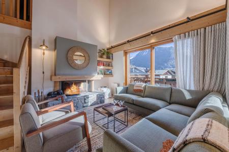 Urlaub in den Bergen 5 Zimmer Maisonettewohnung für 10 Personen (5) - Résidence les Cordettes - Morzine - Wohnzimmer