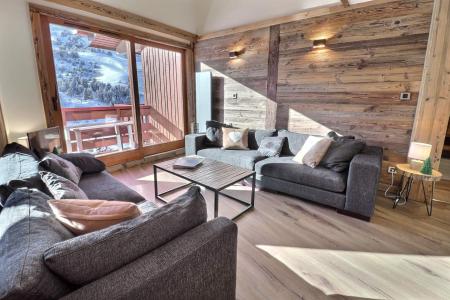 Holiday in mountain resort Apartment 5 rooms duplex 8 pax (711) - Résidence les Crets - Méribel-Mottaret - Living room