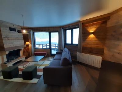 Urlaub in den Bergen 3-Zimmer-Holzhütte für 5 Personen (29) - Résidence les Folyères - La Tania - Wohnzimmer