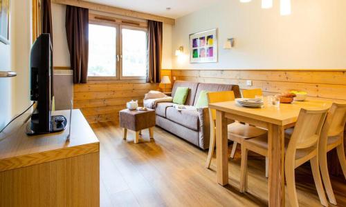 Vacances en montagne Studio 4 personnes (23m²) - Résidence Les Gémeaux MH - La Plagne - Séjour