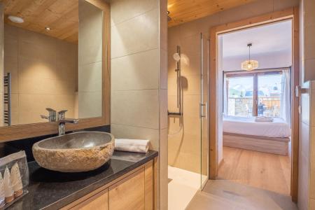 Vacaciones en montaña Apartamento cabina 2 piezas para 4 personas (002) - Résidence Les Gentianes - Alpe d'Huez - Cuarto de ducha