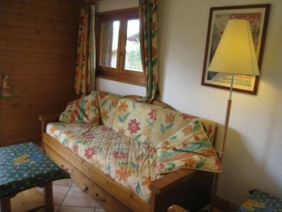 Urlaub in den Bergen 2-Zimmer-Holzhütte für 5 Personen (Berard 01) - Résidence les Hauts de Chavants - Les Houches - Wohnzimmer