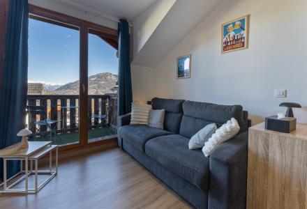 Urlaub in den Bergen 3-Zimmer-Holzhütte für 6 Personen (MBB407) - Résidence les Hauts de Préclaux I - Les Orres - Wohnzimmer