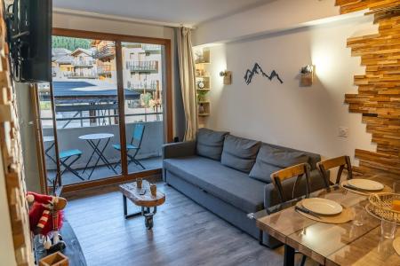 Wakacje w górach Apartament 2 pokojowy z alkową 6 osób (MBC612) - Résidence les Hauts de Préclaux II - Les Orres - Pokój gościnny