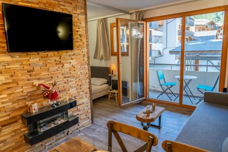 Wakacje w górach Apartament 2 pokojowy z alkową 6 osób (MBC612) - Résidence les Hauts de Préclaux II - Les Orres - Pokój gościnny