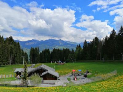 Urlaub in den Bergen 3-Zimmer-Appartment für 4 Personen (08) - Résidence les Hauts des Esserts - Morillon - Draußen im Sommer