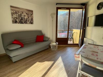 Holiday in mountain resort Studio sleeping corner 4 people (515) - Résidence les Marmottes Bleues - Pra Loup - Living room