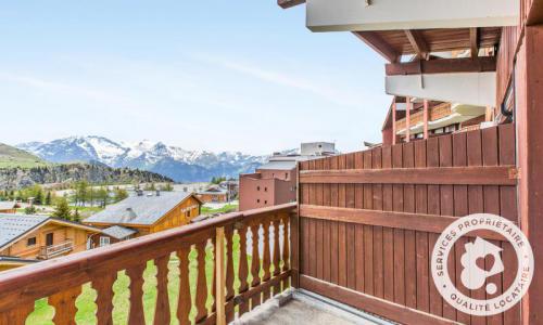 Rent in ski resort 2 room apartment 6 people (Confort 25m²-5) - Résidence les Mélèzes - MH - Alpe d'Huez - Balcony