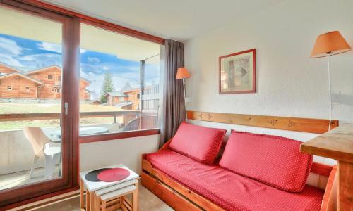 Vakantie in de bergen Appartement 2 kamers 4 personen (Sélection 22m²) - Résidence les Mélèzes - MH - Alpe d'Huez - Woonkamer