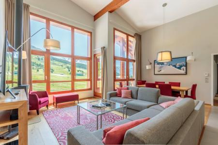 Vakantie in de bergen Appartement 5 kamers 7-9 personen (501) - Résidence les Monarques - Les Arcs - Woonkamer