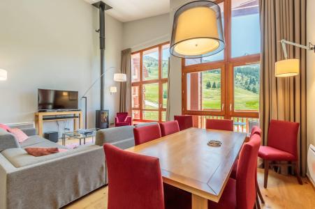 Vakantie in de bergen Appartement 5 kamers 7-9 personen (501) - Résidence les Monarques - Les Arcs - Woonkamer