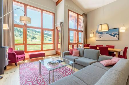 Vakantie in de bergen Appartement 5 kamers 7-9 personen (501) - Résidence les Monarques - Les Arcs - Woonkamer