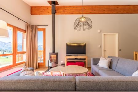 Vakantie in de bergen Appartement 5 kamers 8 personen (1003) - Résidence les Monarques - Les Arcs - Houtkachel