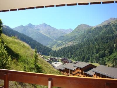 Holiday in mountain resort Studio cabin 4 people (004) - Résidence les Plattières - Méribel-Mottaret - Balcony