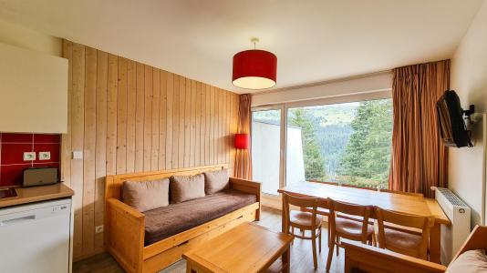 Vakantie in de bergen Appartement 2 kabine kamers 6 personen (03) - Résidence les Pléiades - Flaine - Woonkamer