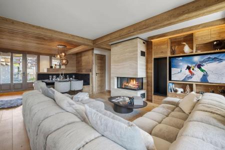 Holiday in mountain resort 4 room duplex apartment 6 people (720B) - Résidence les Portes de Courchevel - Courchevel - Living room