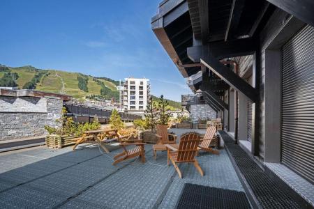 Urlaub in den Bergen 4 Zimmer Maisonettewohnung für 6 Personen (720B) - Résidence les Portes de Courchevel - Courchevel - Terrasse