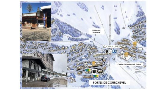 Vacaciones en montaña Résidence les Portes de Courchevel - Courchevel - Plano