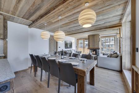 Vakantie in de bergen Appartement 6 kamers 10 personen (RIVES 3) - Résidence les Rives de l'Isère - Val d'Isère - Eethoek