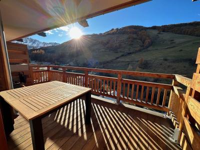 Urlaub in den Bergen 2-Zimmer-Holzhütte für 6 Personen (42) - Résidence Les Terrasses de Vars Ste Marie  - Vars - Balkon