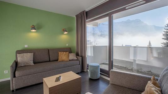 Urlaub in den Bergen 2-Zimmer-Appartment für 5 Personen (BBQ) - Résidence les Terrasses de Veret - Flaine - Wohnzimmer