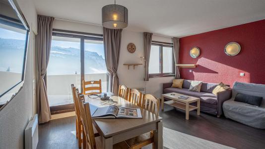 Holiday in mountain resort 3 room apartment 7 people (BCQ) - Résidence les Terrasses de Veret - Flaine - Living room