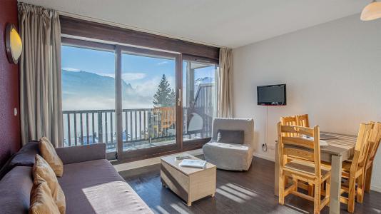 Vakantie in de bergen Appartement 2 kamers 5 personen (BBQ) - Résidence les Terrasses de Veret - Flaine - Woonkamer