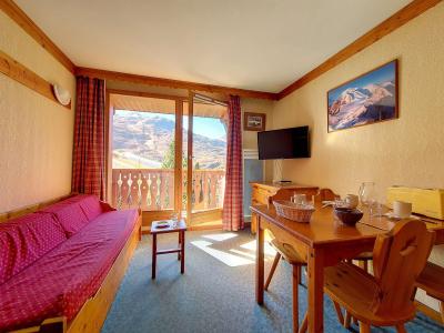 Vakantie in de bergen Appartement 2 kamers 4 personen (408) - Résidence les Valmonts - Les Menuires - Woonkamer