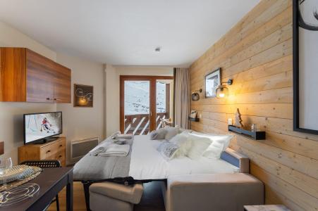 Vakantie in de bergen Appartement 2 kamers 4 personen (301) - Résidence Machu Pichu - Val Thorens - Woonkamer