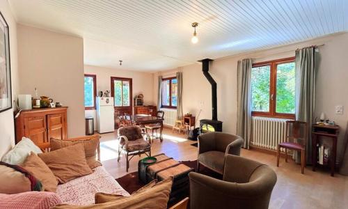 Rent in ski resort 6 room cottage 10 people (140m²) - Résidence Maison Des Claux - MH - Pelvoux - Living room