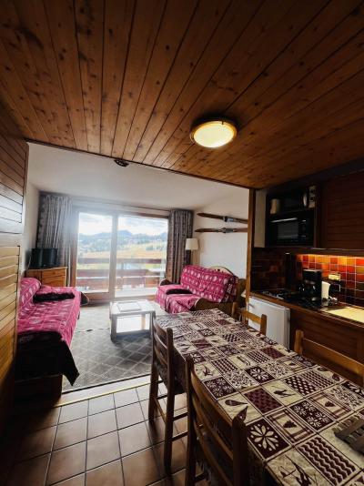 Vacanze in montagna Studio con alcova per 5 persone (124) - Résidence Mont Blanc A - Les Saisies - Soggiorno