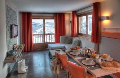 Wakacje w górach Apartament 3 pokojowy 4 osób - Résidence Montana Plein Sud - Val Thorens - Pokój gościnny