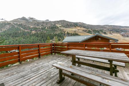 Urlaub in den Bergen 3-Zimmer-Holzhütte für 6 Personen (002) - Résidence Moraine - Méribel-Mottaret - Terrasse