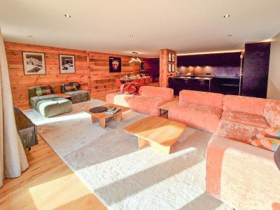 Urlaub in den Bergen 5-Zimmer-Appartment für 12 Personen - Résidence Nagano - Les Gets - Wohnzimmer