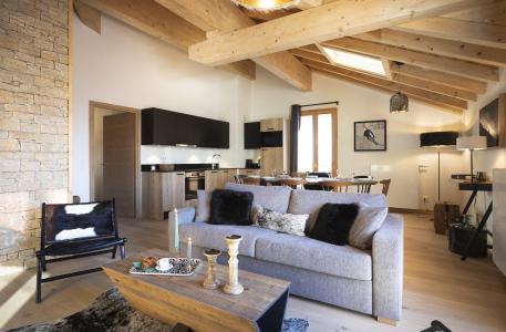 Vakantie in de bergen Appartement 4 kabine kamers 10 personen - Résidence Neige et Soleil - Les 2 Alpes - Woonkamer