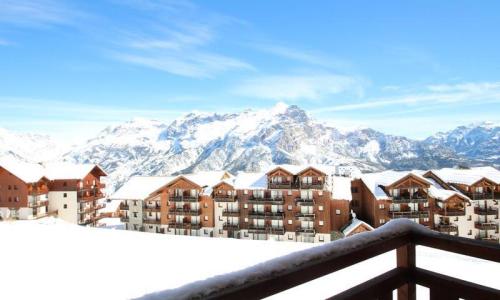 Urlaub in den Bergen 3-Zimmer-Appartment für 6 Personen (33m²) - Résidence Parc Aux Etoiles - MH - Puy-Saint-Vincent - Terrasse