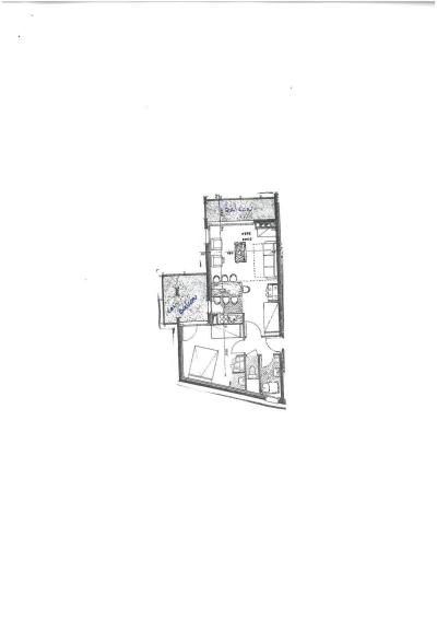 Каникулы в горах Апартаменты 2 комнат 6 чел. (44R) - Résidence Peclet Polset B - Méribel - план