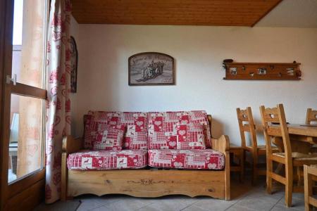 Urlaub in den Bergen 3-Zimmer-Holzhütte für 7 Personen - Résidence Petite Ourse A - Peisey-Vallandry - Wohnzimmer