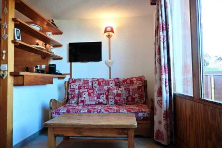 Urlaub in den Bergen 3-Zimmer-Holzhütte für 7 Personen - Résidence Petite Ourse A - Peisey-Vallandry - Wohnzimmer