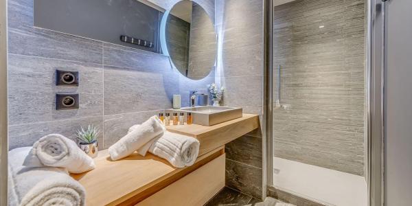 Holiday in mountain resort 2 room apartment cabin 5 people (103P) - Résidence Phoenix - Tignes - Shower room