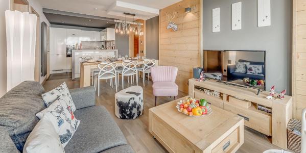 Holiday in mountain resort 3 room apartment cabin 6 people (602P) - Résidence Phoenix - Tignes - Living room