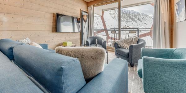 Holiday in mountain resort 4 room apartment sleeping corner 6 people (302P) - Résidence Phoenix - Tignes - Living room