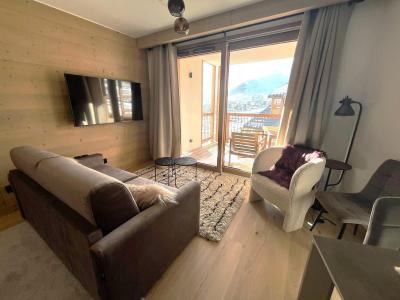 Urlaub in den Bergen 2-Zimmer-Holzhütte für 4 Personen (B37) - Résidence Phoenix B - Alpe d'Huez - Wohnzimmer