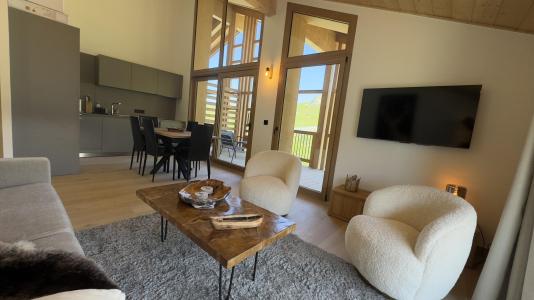 Urlaub in den Bergen 3-Zimmer-Holzhütte für 6 Personen (B43) - Résidence Phoenix B - Alpe d'Huez - Wohnzimmer