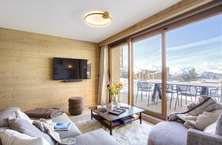 Urlaub in den Bergen 3-Zimmer-Holzhütte für 7 Personen (B02) - Résidence Phoenix B - Alpe d'Huez - Wohnzimmer