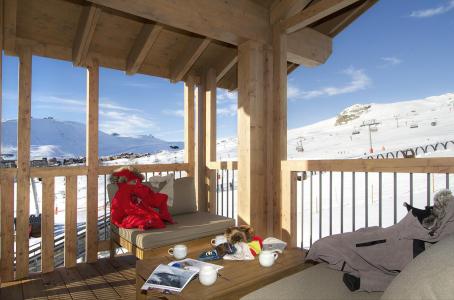 Urlaub in den Bergen 5-Zimmer-Holzhütte für 10 Personen (C33-34) - Résidence Phoenix C - Alpe d'Huez - Terrasse